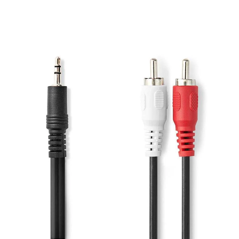 Cable de Audio Est&eacute;reo  3.5 Mm Macho  2x Rca Mach.