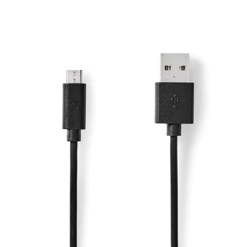 Cabo Usb  Usb 2.0  Usb-A Macho  Usb Micro-B Macho  10 W  480mbps  1m  Preto