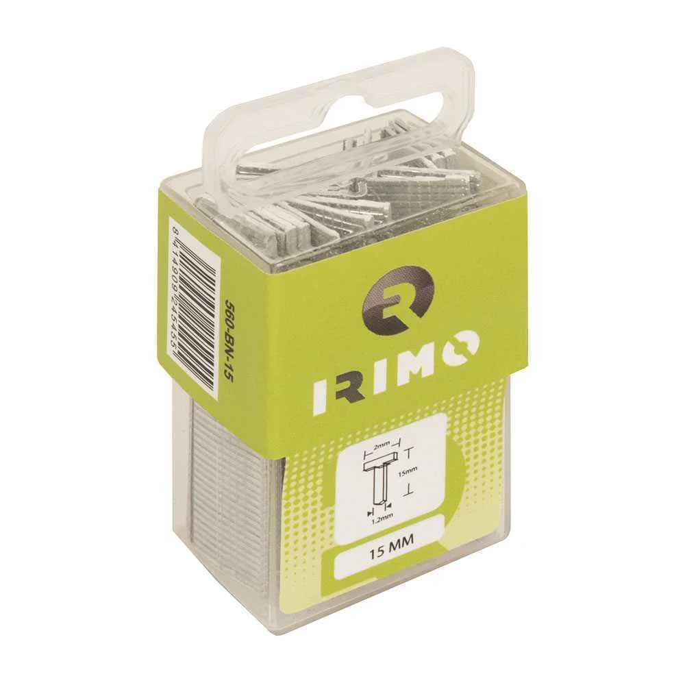 Agrafos Tipo Prego 15mm 1000 Unid. 560-Bn-15 Irimo