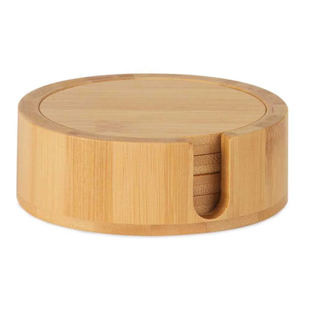Pousa-Copos Bambu com Suporte &Oslash;11x4cm Ms72076 Andrea House