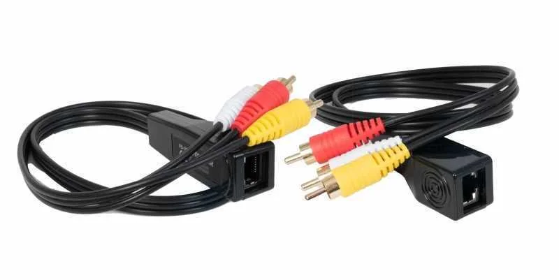 Prolongador Balun de Audio Y V&iacute;deo Por Cable Cat .