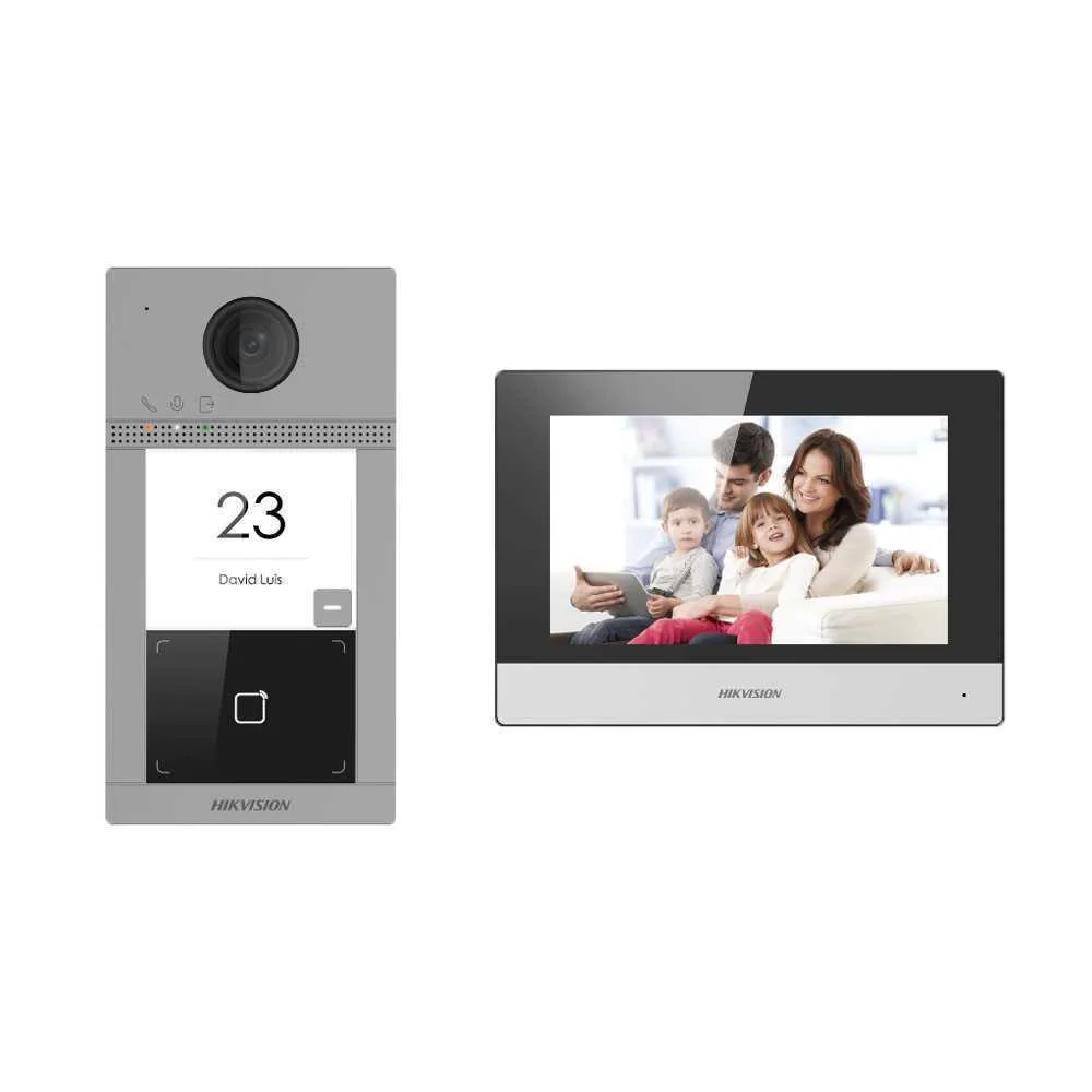 V&iacute;deo Porteiro 7" T&aacute;til Ip & Wi-Fi C/ C&acirc;mara 2 Mpx - Hikvision