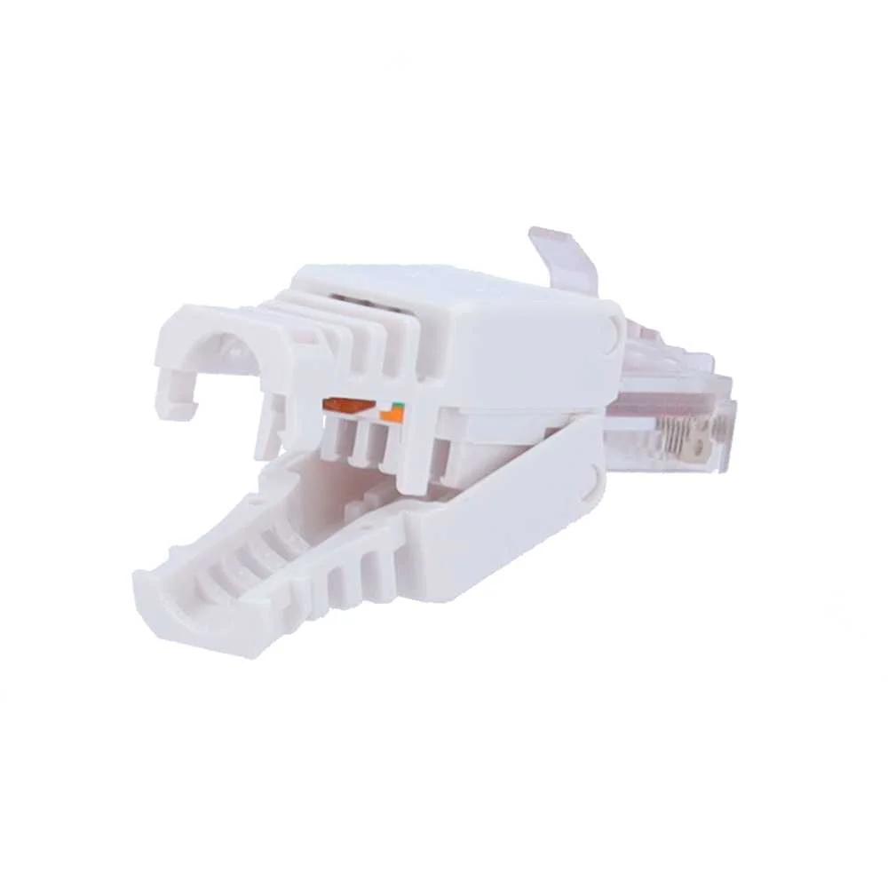 Conector de Cabo Utp - Conector Sa&iacute;da Rj45 - Compat&iacute;vel Utp Categoria 6 - F&aacute;cil Instala&ccedil;&atilde;o Sem Ferra