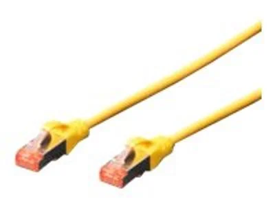 Digitus Patchkabel Cat6  S/Ftp 2xrj45  2.0m Gelb Hebelschutz Polybeutel