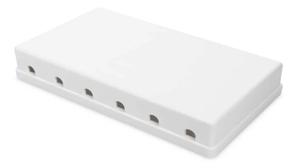 Digitus Geh&auml;use F&uuml;r Keystone Jacks 6-Port, Wei&szlig;, Aufputzbox