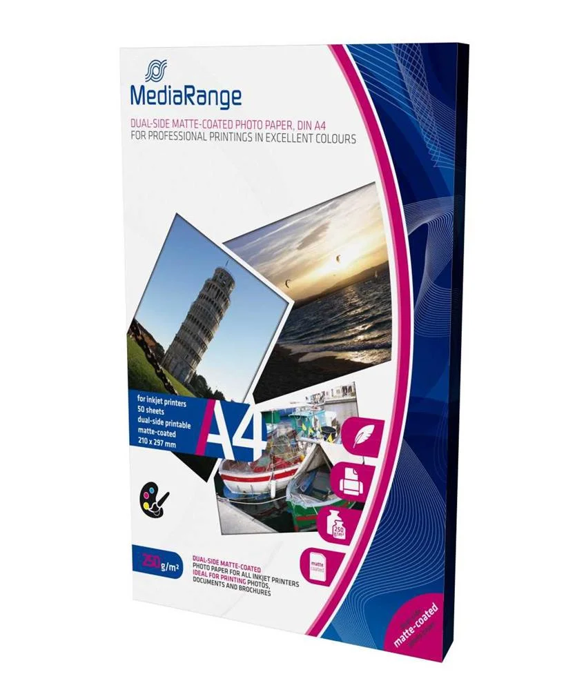 Mediarange Mrink112 Papel Fotogr&aacute;fico A4 Branco F.