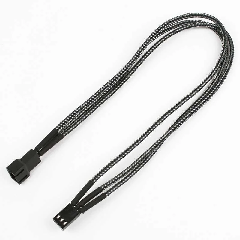 Kabel Nanoxia 3-Pin Verl&auml;ngerung, 30 Cm, Single, Carbon