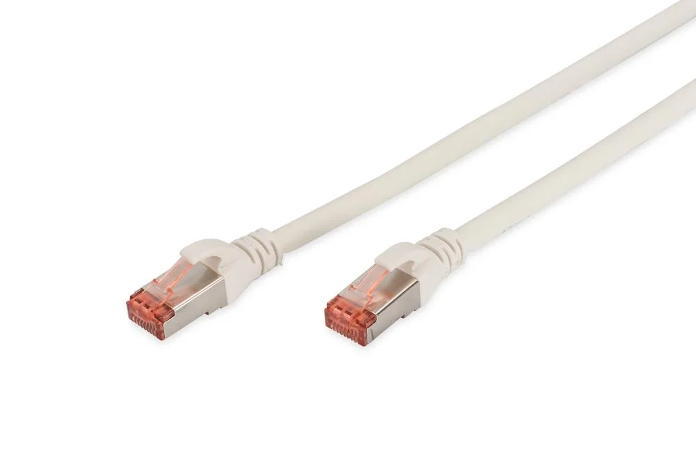 Digitus Patchkabel Cat6  S/Ftp 2xrj45  0.5m Wei&szlig; Hebelschutz