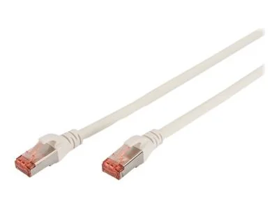 Digitus Patchkabel Cat6  S/Ftp 2xrj45  1.0m Wei&szlig; Hebelschutz