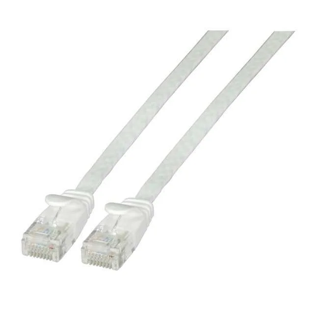 Efb Rj45 Flachpatchkabel U/Utp, Cat.6a, Pvc, 1,5m, Wei&szlig;