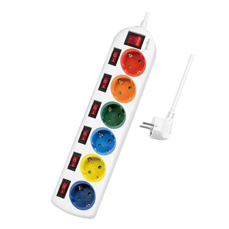 LOGILINK LPS259 EXTENS&Atilde;O EL&Eacute;TRICA 1,5 M 6 TOMADA(.
