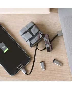 Thumbsup! Ladekabel The Mandalorian 3in1 Lightning/Micro/Usb