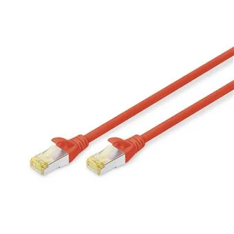 DIGITUS DK-1644-A-010/R CABO DE REDE VERMELHO 1 M.