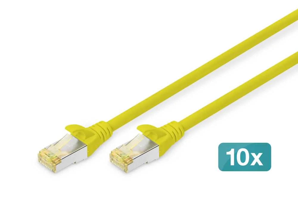 DIGITUS DK-1644-A-010-Y-10 CABO DE REDE AMARELO 1.