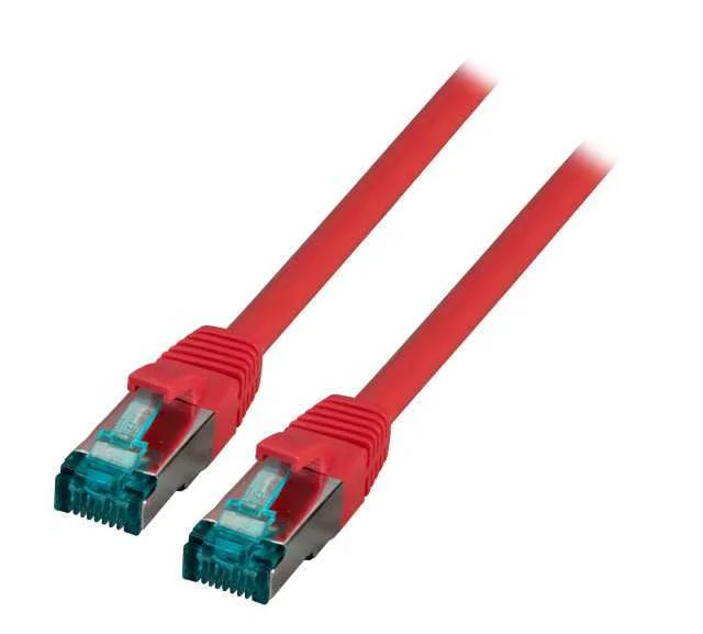Efb Rj45 Patchkabel S/Ftp, Cat.6a, Lszh, 0,5m, Rot