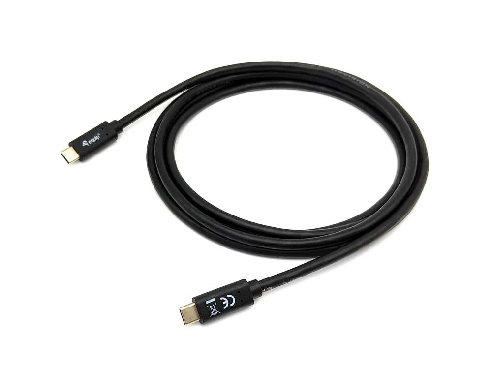 Equip Kabel Usb-C 3.2 -> C       St/St  1.00m 3a/20v      Sw