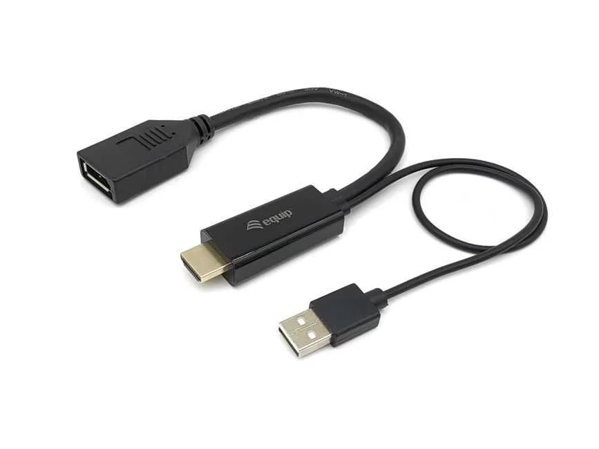 Equip Hdmi Adapter Displayport  St/Bu 0.15m 4k/60hz       Sw