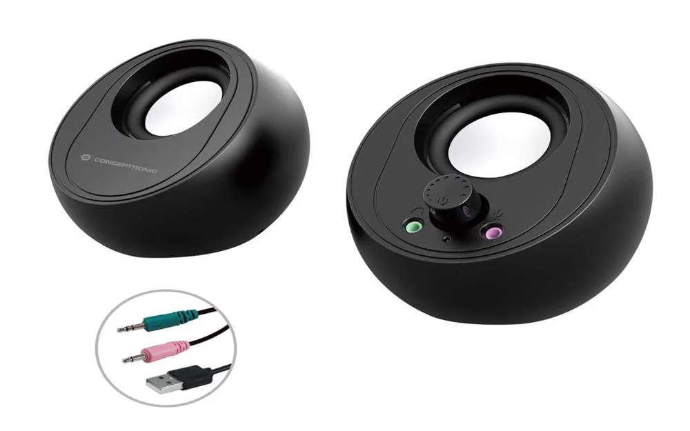Coluna de Pc 2.0 Canais Bluetooth 10w Preto - Conceptronic