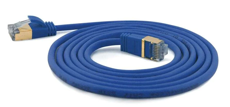 Wantec Patchkabel Sstp Cat7 Ste. Cat6a D=4mm    0,25m Blau