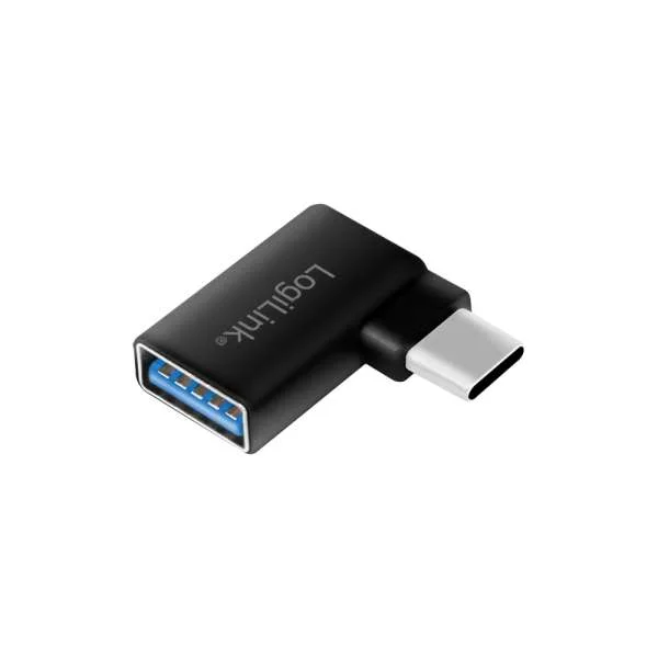 Logilink Adapter Usb 3.2 Gen1 Type-C,C/M Zu Usb-A/F,90&deg;,Schw