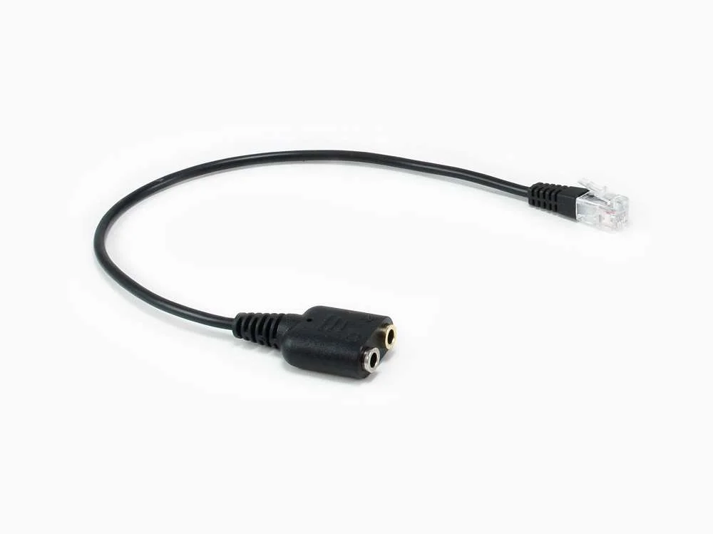 Equip Telefonkabel Rj9 Auf 2x 3.5mm Klinke F&uuml;r Headset 25cm