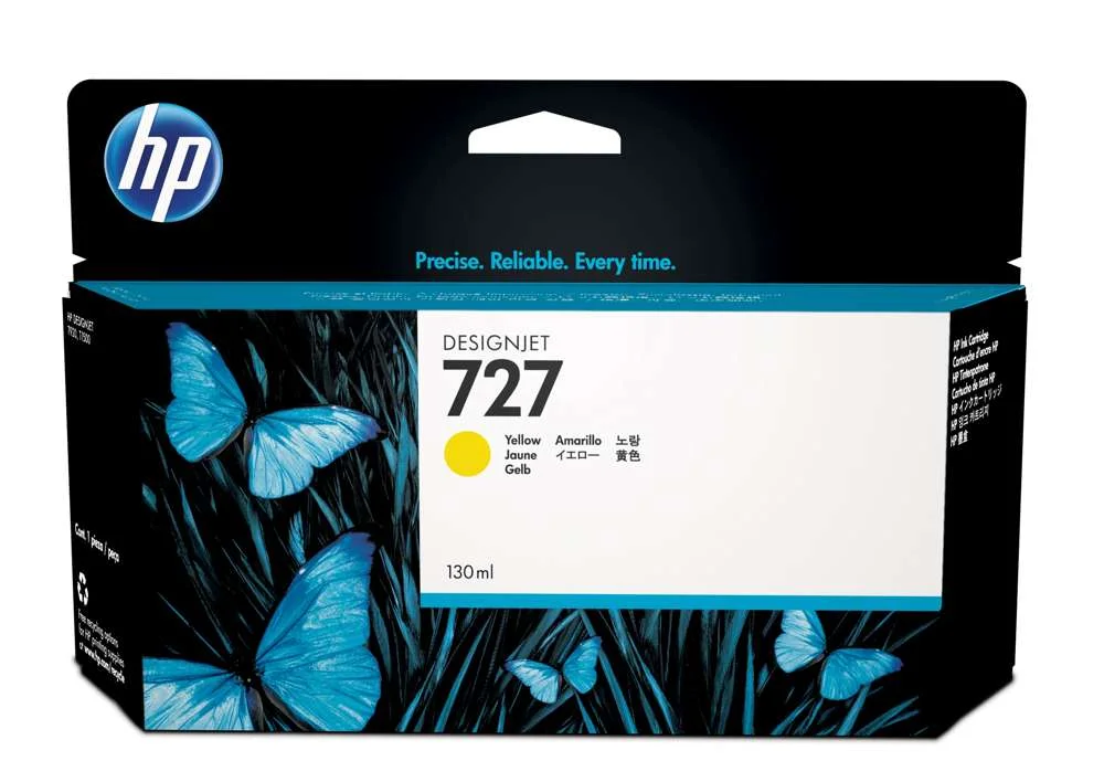 Hp 727 - Dye-Based Yellow - Original - Designjet - Ink Cartridge