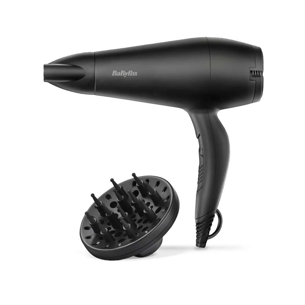 Secador 2000w com Difusor Preto Smooth D215de Bab.