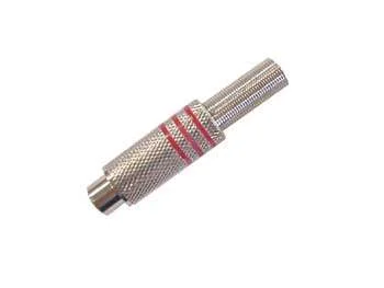 Velleman Ca064r Conector Rca N&iacute;quel, Vermelho