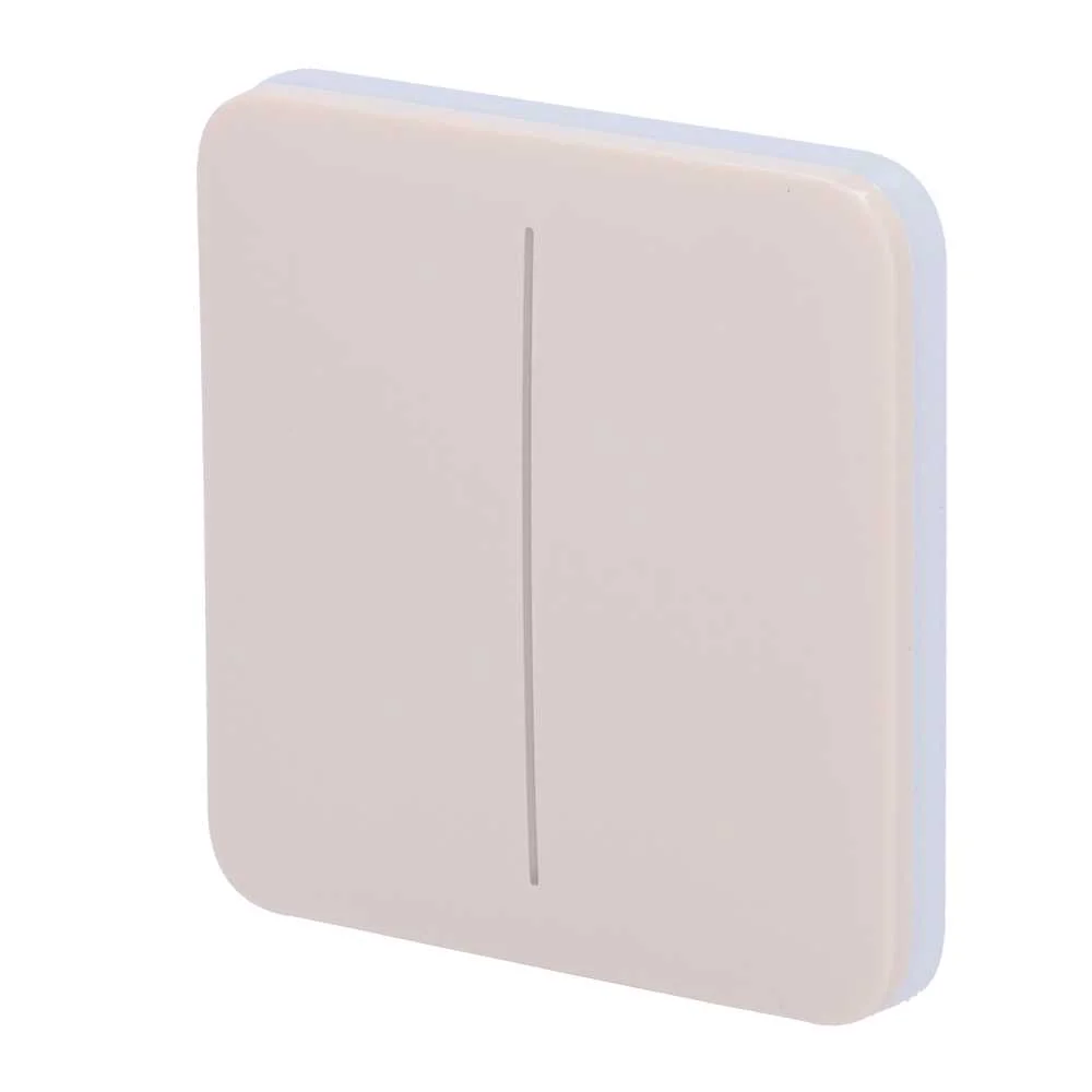Ajax - Lightswitch Solobutton - Panel T&aacute;ctil para Interruptor de Luz Doble  - Compatibilidad Con Aj-
