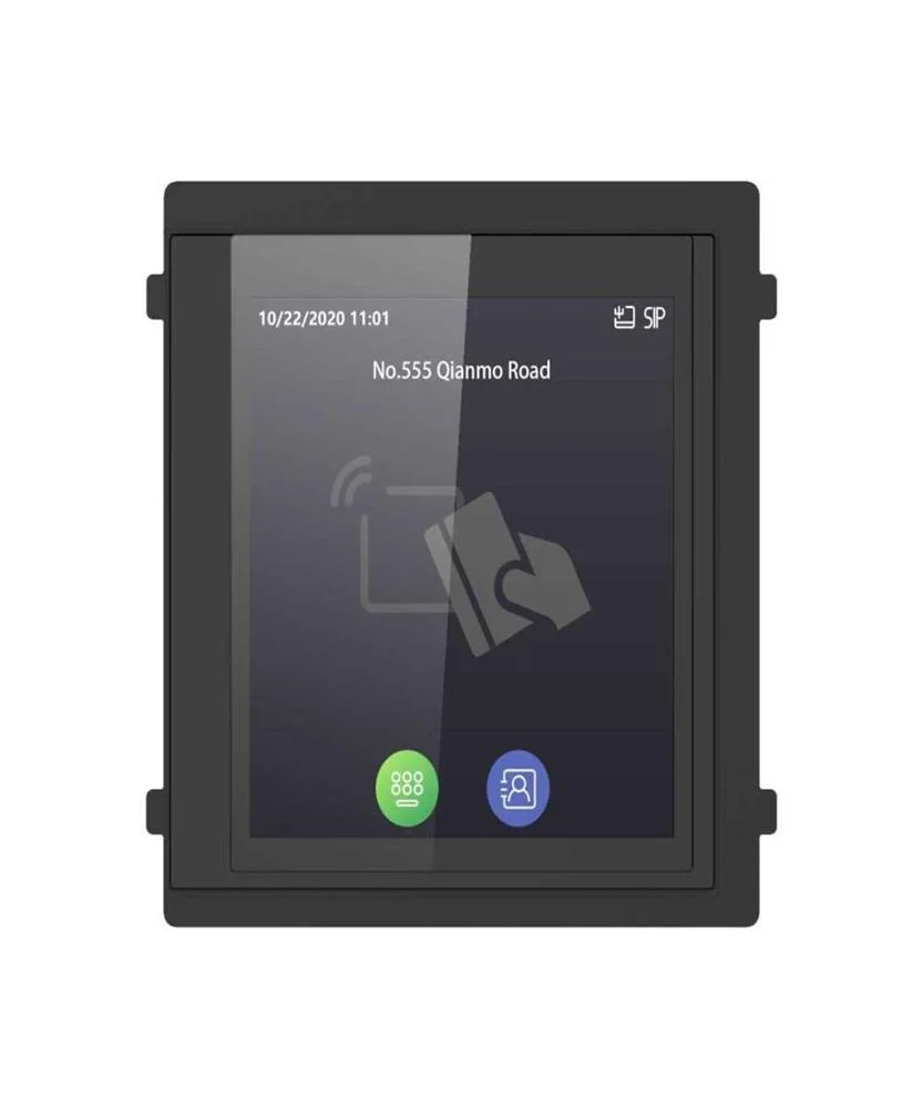 Botoneira 4" C/ Leitor de Cart&otilde;es Rfid / Teclado Num&eacute;rico / C&oacute;digos de Acesso - Hikvision