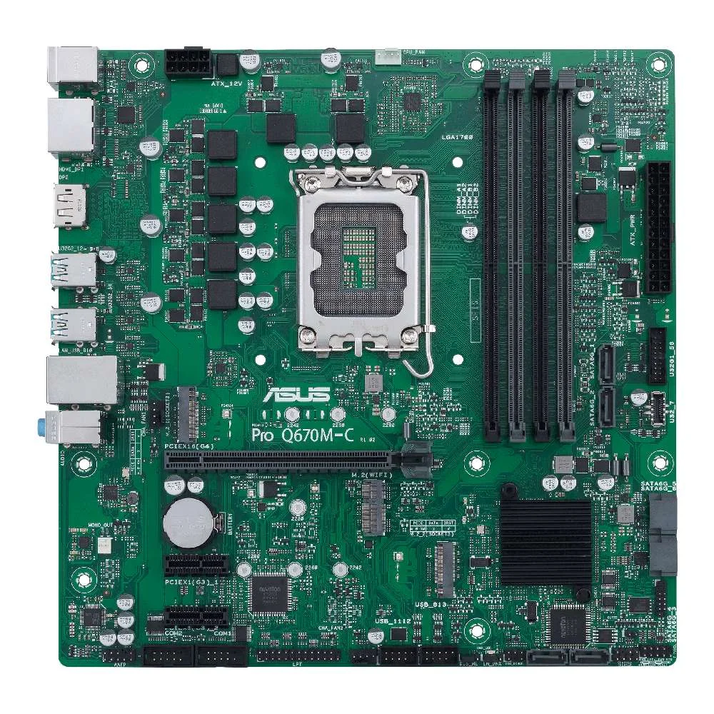 Asus Pro Q670m-C-Csm Intel Q670 Lga 1700 Micro Atx