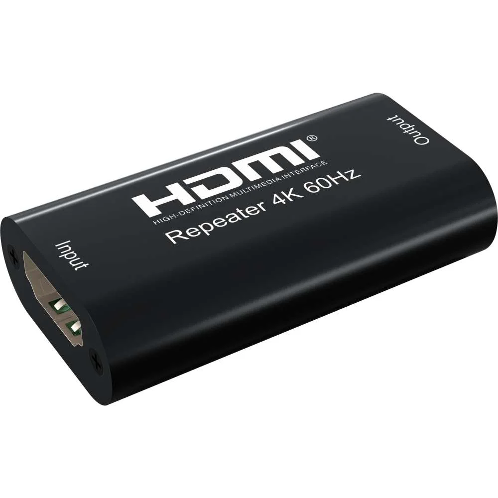 Techly Hdmi2.0 Repeater, 4k, Signal Verst&auml;rker, 40 Meter