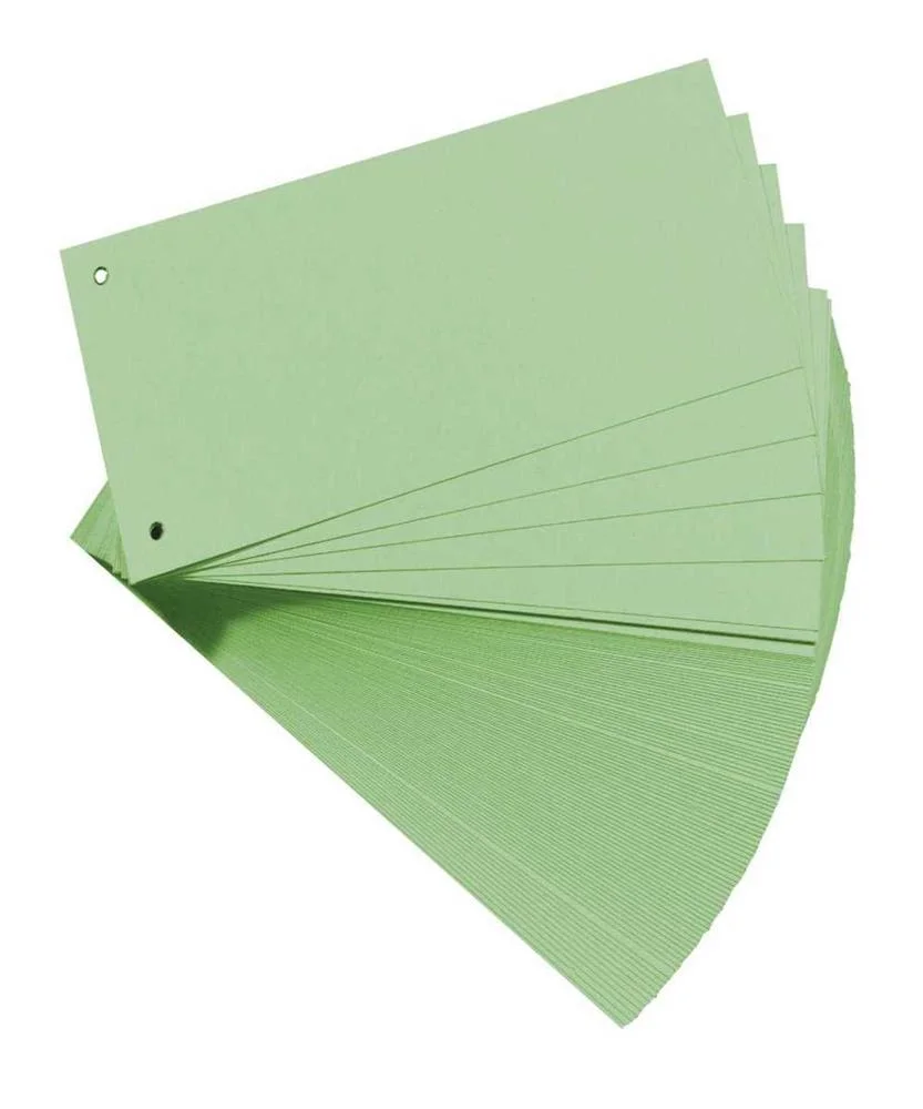 HERLITZ 10843506 SEPARADOR CART&Atilde;O VERDE 100 UNIDA.