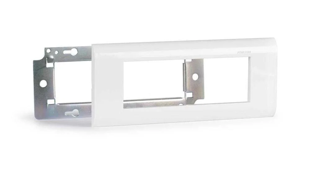 Moldura e Chassis para Instala&ccedil;&atilde;o em Caixa de Superf&iacute;cie Mod. Wp-194cj. 1 Janela para 3 Pain&eacute;is de L