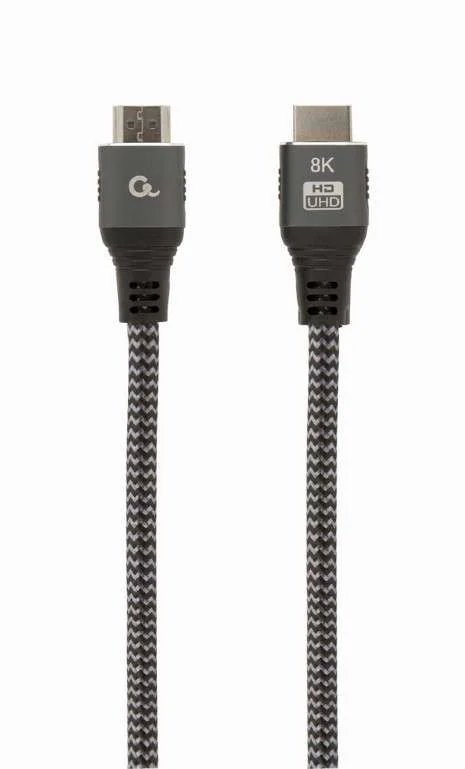 Cabo Hdmi 2.1 8k 60hz Gembird Ccb-Hdmi8k-3m Select Plus Series Braided com Ethernet 3m Preto