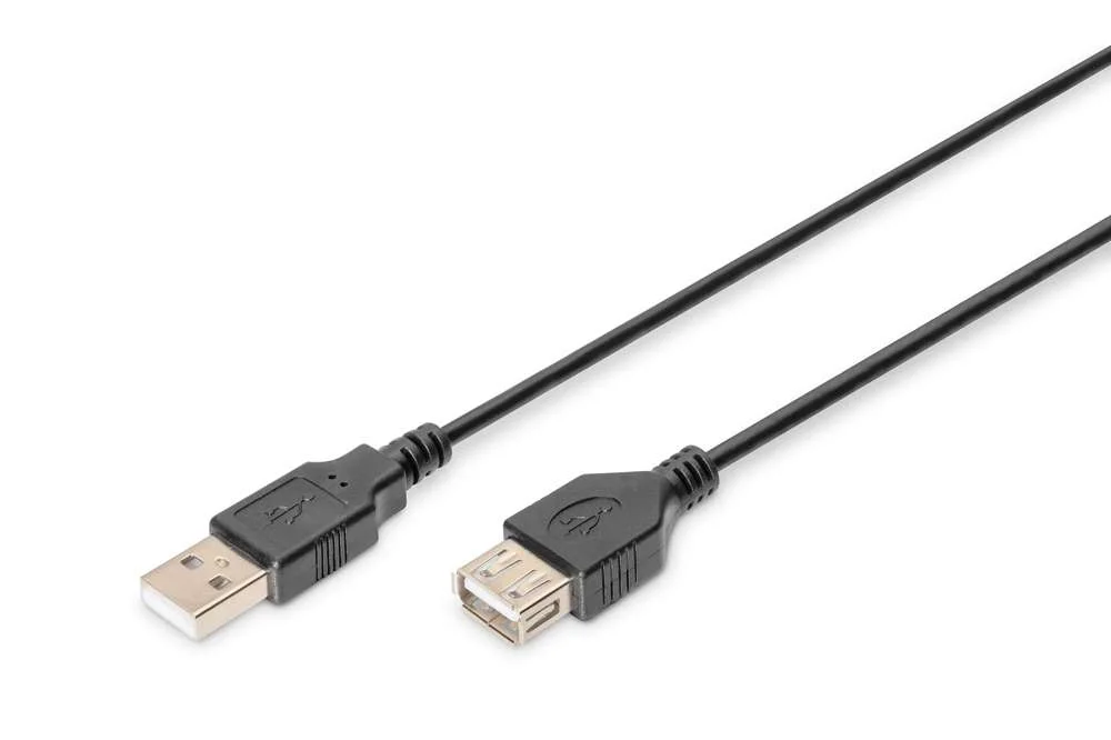 Digitus Verl&auml;ngerungskabel Usb2.0->a St/Bu 3,0m Schwarz