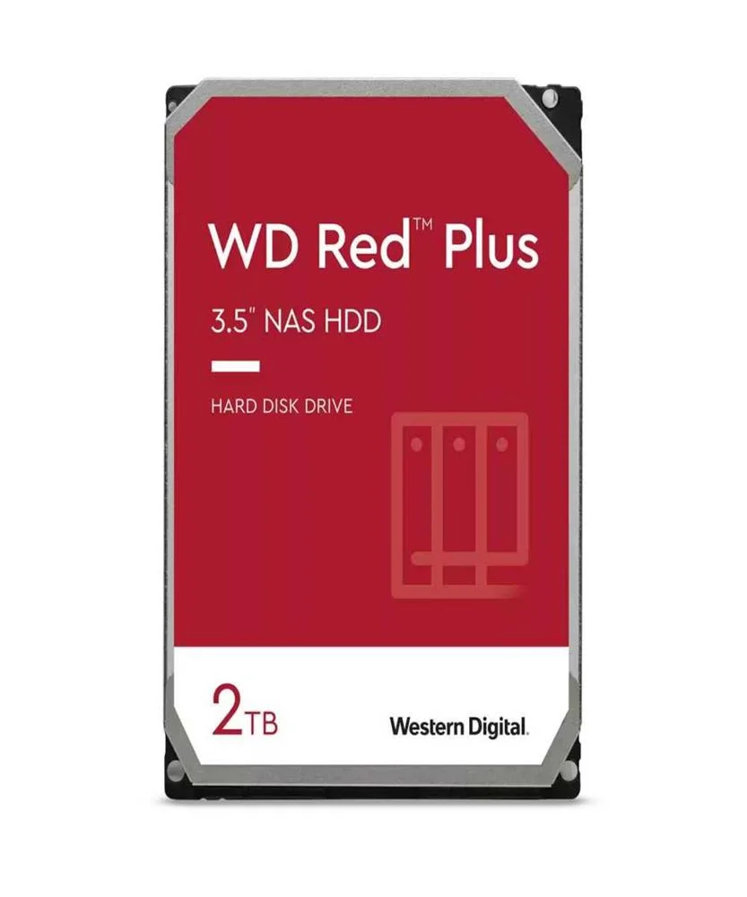Western Digital Red Plus Wd20efpx Internal Hard Drive 3.5  2 Tb Serial Ata