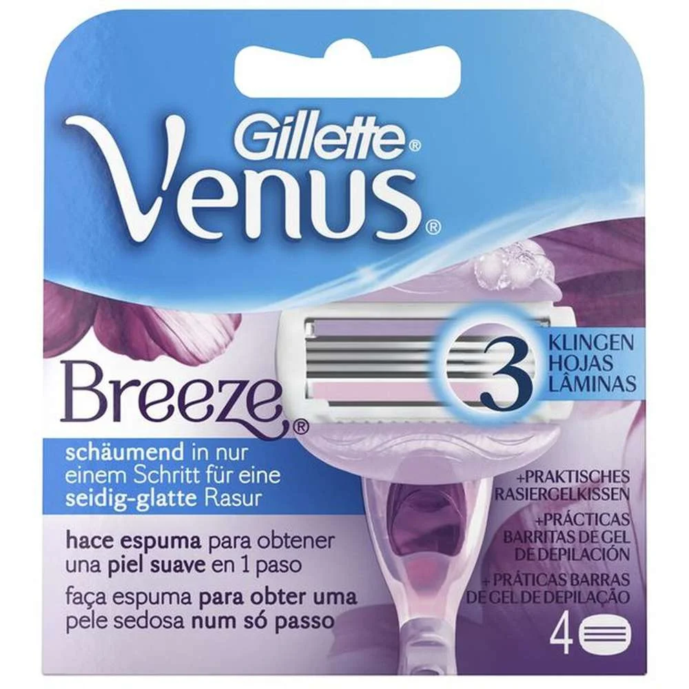Gillette Venus Rec Breeze Pack 4