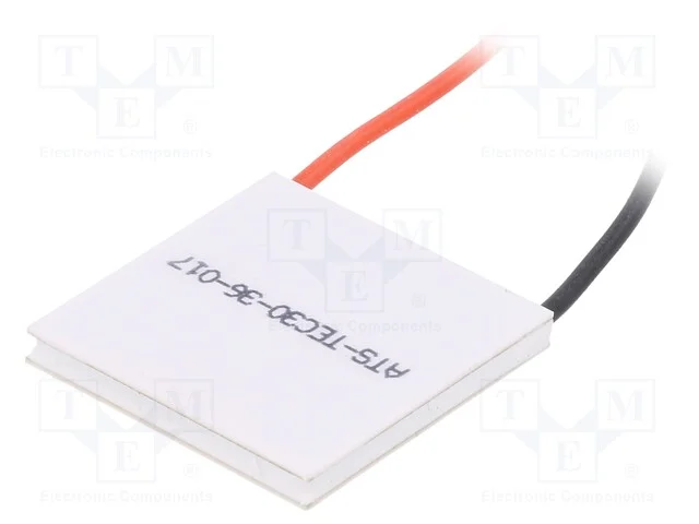 M&oacute;dulo: de Peltier, 15,4v, 3a, 30x30x3,6mm, 26,7w, Cer&acirc;mica, 20awg