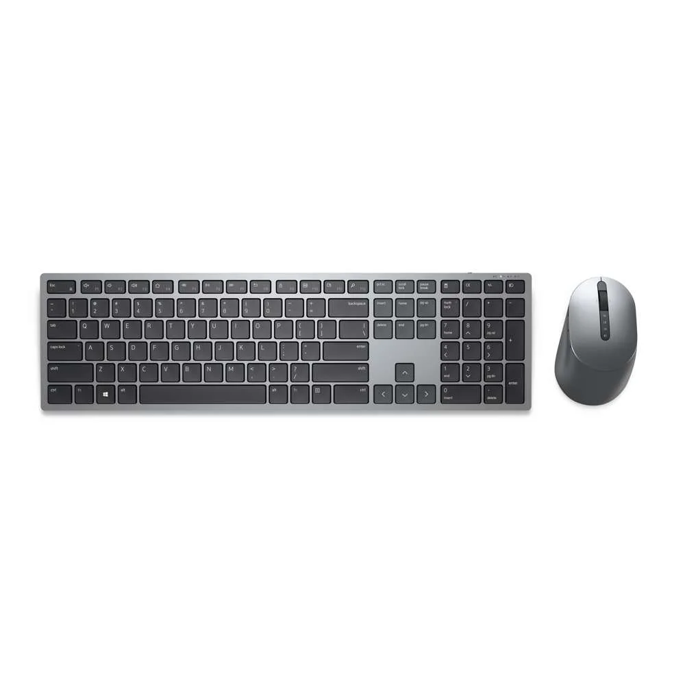 Dell Km7321w Keyboard Rf Wireless + Bluetooth Qwerty Us International Grey  Titanium