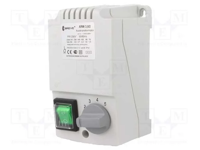 Regulador, velocidade, 230VAC, IP54, Classe t&eacute;rmi.