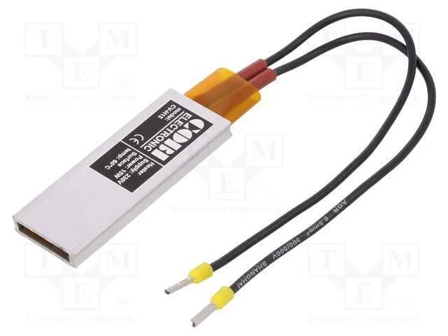 Aquecedor, 15W, 230VAC, adesivo, 21x60x5mm