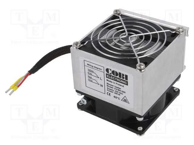 Com ventilador, de aquecimento, 200W, 230VAC, IP2.
