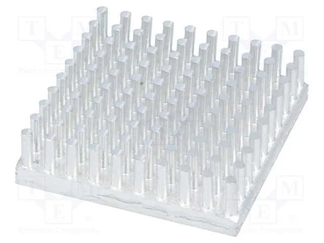 Dissipador de cal, LED, L: 36mm, W: 36mm, H: 10mm.