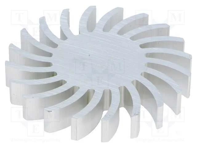 Dissipador de cal, LED, : 70mm, H: 10mm, 2,28K/W