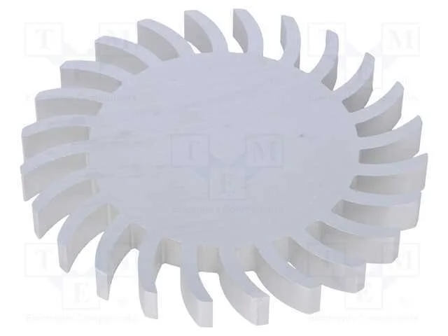 Dissipador de cal, LED, : 105mm, H: 10mm, 2K/W