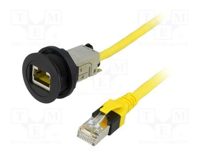 Tomada RJ45, 22mm, har-port, -25&divide;70C, 22,3mm, IP2.