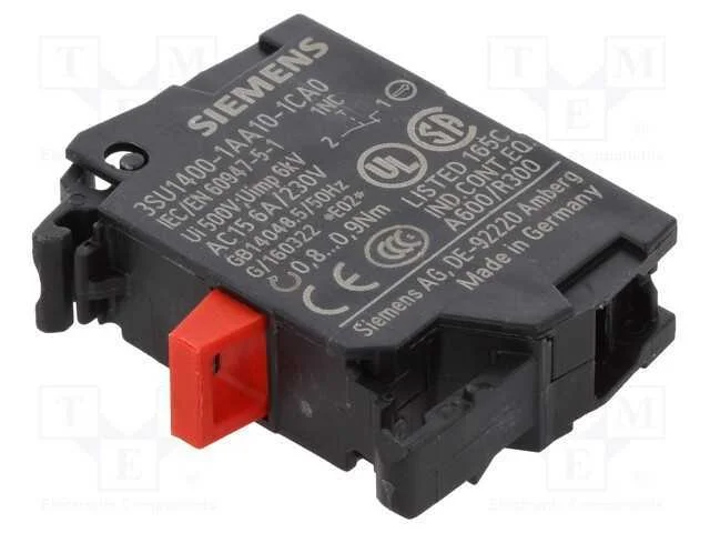 Componente de pino, 22mm, 3SU1.5, -25&divide;70C, para p.