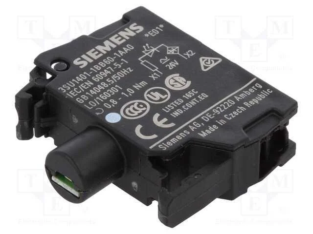 Componente de Ilumina&ccedil;&atilde;o, 22mm, 3su1.5, -25&divide;70c, Ilum: Led, 24vac