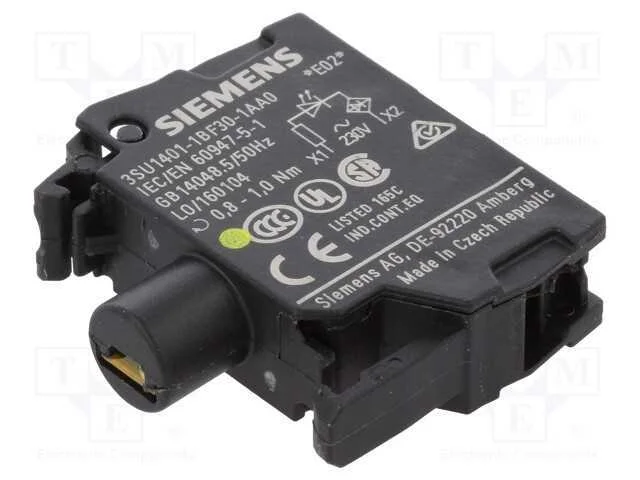 Componente de ilumina&ccedil;&atilde;o, 22mm, 3SU1.5, -25&divide;70C, .